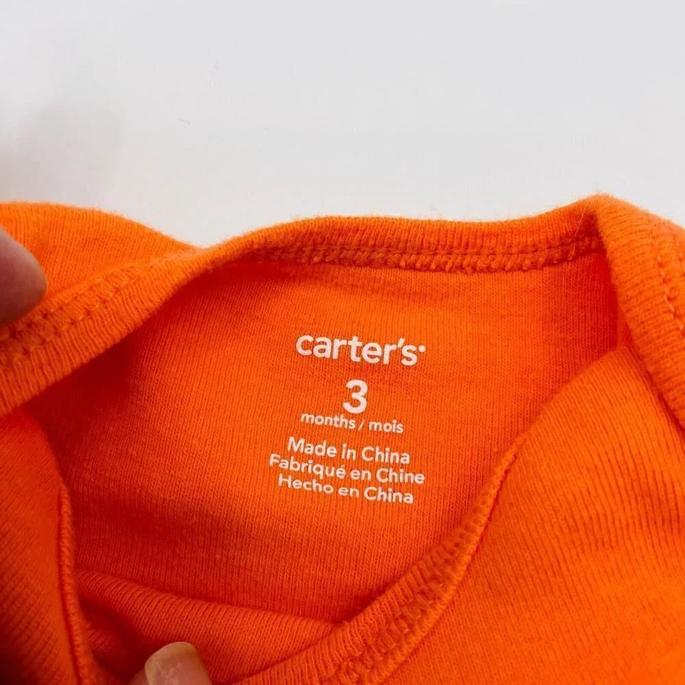 Carters Baby Infant Boys Size 3 Months 2 Piece Short Sleeve‎ Bodysuit Lot 1595